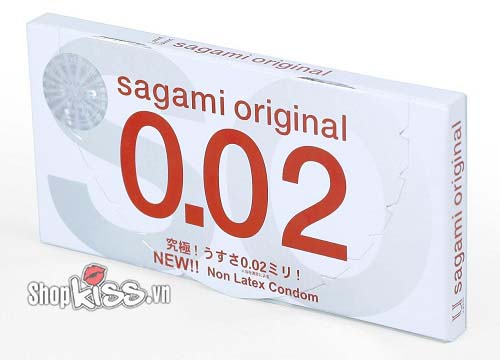 Bao cao su cực siêu mỏng Sagami 0.02 Hộp 2 cái chính hãng mua ở đâu