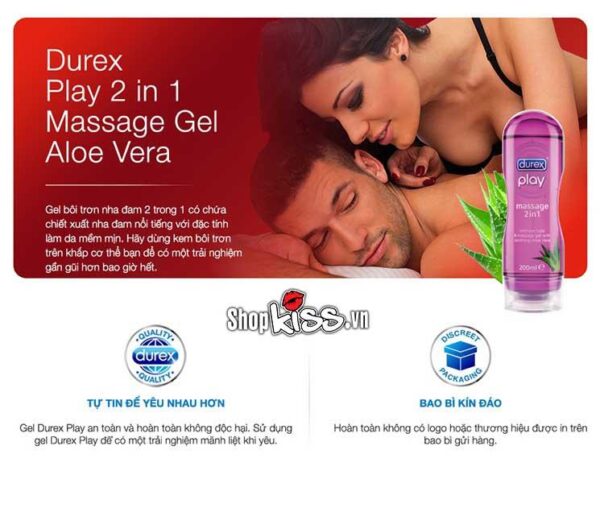 gel bôi trơn cao cấp durex chính hãng chai 200ml