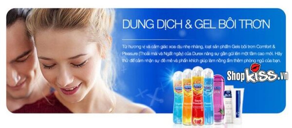 gel bôi trơn âm đạo từ thiên nhiên hỗ trợ tình dục an toàn thoải mái của hãng durex
