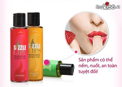 Gel mát xa Sensuva Sizzle Lips G12B chính hãng giá rẻ