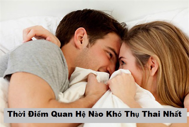 thời điểm nào khó thụ thai nhất