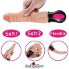 Dương vật giả có rung kèm sưởi ấm DV44G siêu mềm dẻo