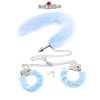 Set đồ chơi bạo dâm còng tay và đuôi chồn kèm xích giao hàng toàn quốc