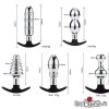 Kích thước của bộ 5 dụng cụ kích thích hậu môn bằng kim loại