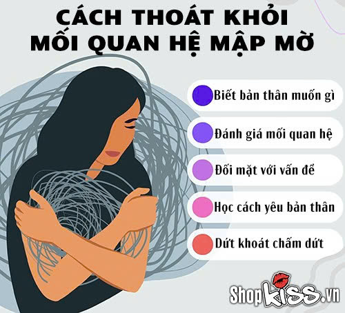 Mối quan hệ mập mờ là gì? Nhận biết sớm để tránh tổn thương 7 Cách thoát khỏi mối quan hệ mập mờ là gì?