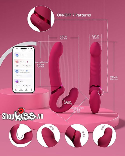 Dương vật giả 2 đầu cao cấp dành cho les Lovense Lapis – Điều khiển qua app (LAPI1) 13 Mua Dương vật giả 2 đầu cao cấp dành cho les Lovense Lapis ở đâu