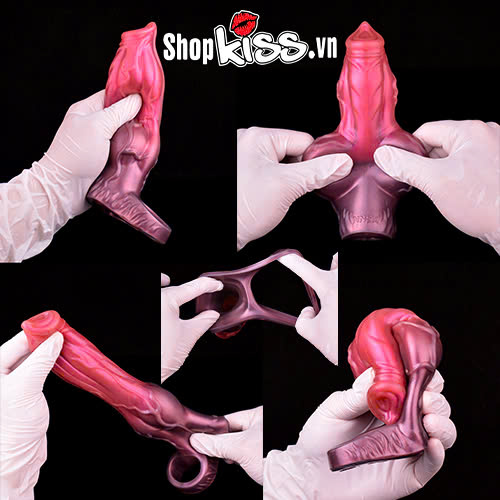 Bao đôn dên dương vật silicone FAAK Red Eye (BD49C) 13 Bao đôn dên dương vật silicone FAAK Red Eye chất lượng