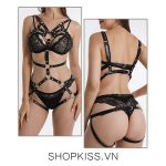 Dây đai nội y trường phái SM bằng da PU kiểu con bướm giá rẻ