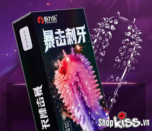 Bao cao su gai nổi Pleasure More Critical Strike tại tphcm