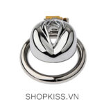 Khóa dương vật bằng thép không gỉ kiểu miệng âm đạo giá rẻ