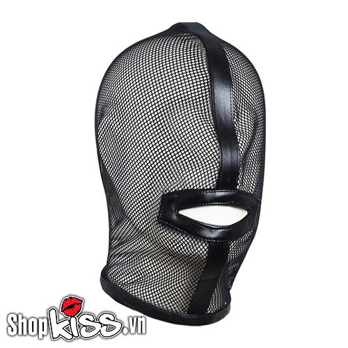 Mặt nạ lưới BDSM bằng da PU cao cấp dạng trùm đầu mua ở đâu