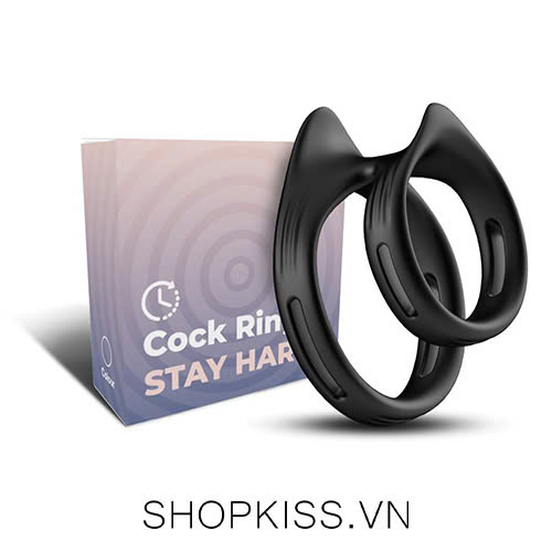 Vòng đôi đeo dương vật tròng bìu USK Stay Hard