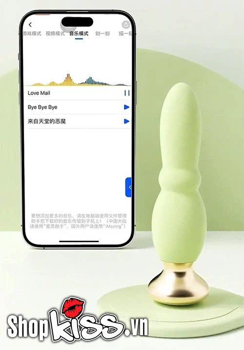 Dụng cụ kích thích hậu môn Miji Green Gauze Tent - Điều khiển qua app, remote (HM02R) 18 Dụng cụ kích thích hậu môn Miji Green Gauze Tent tại hà nội