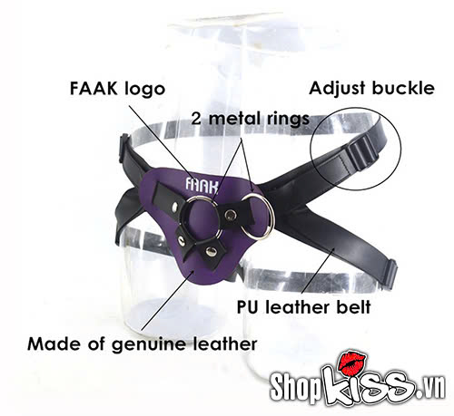 Dương vật giả silicone có đai đeo dành cho les FAAK (DC65MX) 13 Dương vật giả silicone có đai đeo dành cho les FAAK tại shopkiss