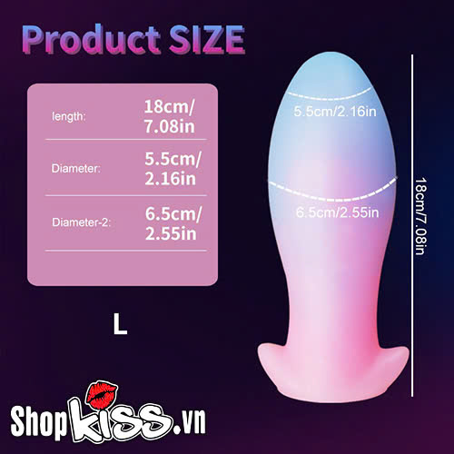 Phích cắm hậu môn cỡ lớn có dạ quang phát sáng (HM77X - HM77XA) 12 Phích cắm hậu môn cỡ lớn có dạ quang phát sáng mua ở đâu