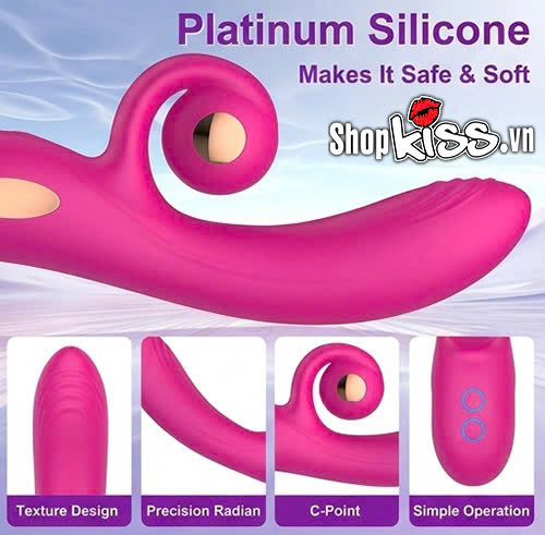 Dụng cụ massage điểm G và âm vật rung xoay 10 chế độ (MS21D) 13 Dụng cụ massage điểm G và âm vật rung xoay 10 chế độ tại tphcm