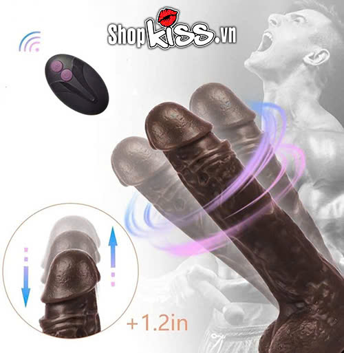 Dương vật giả châu phi rung thụt sưởi ấm Bliss Toy (DV60G) 16 Dương vật giả châu phi rung thụt sưởi ấm Bliss Toy giá rẻ
