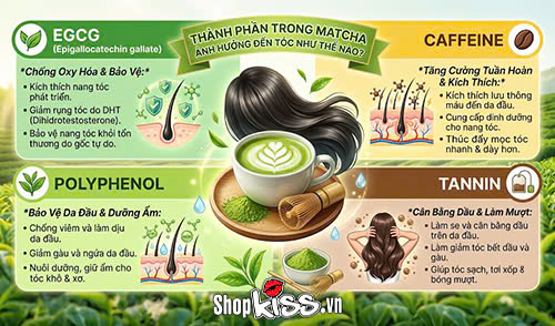Uống matcha có rụng tóc không? Những cách uống sai nên tránh 3 Phụ nữ uống matcha có rụng tóc không