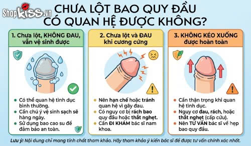 Chưa lột bao quy đầu có quan hệ được không? Bác sĩ giải đáp 5 Chồng chưa lột bao quy đầu có quan hệ được không?