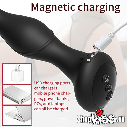 Dụng cụ kích thích hậu môn rung sốc điện đa tần số (HM66Y) 17 Dụng cụ kích thích hậu môn rung sốc điện đa tần số tại tphcm
