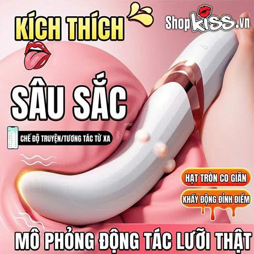 Dụng cụ massage điểm G đa năng xoay lắc bi chạy Jiuuy tại sài gòn