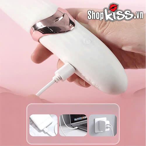 Dụng cụ massage điểm G đa năng xoay lắc bi chạy Jiuuy (DC34) 13 Dụng cụ massage điểm G đa năng xoay lắc bi chạy Jiuuy tại shopkiss