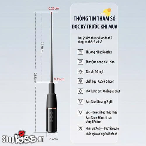 Thanh rung kích thích niệu đạo Dole Horse Eye Roselex (DC11U) 11 Thanh rung kích thích niệu đạo Dole Horse Eye Roselex nơi bán uy tín