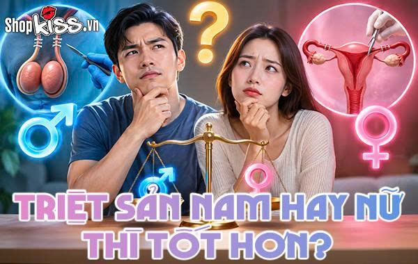Triệt sản nam hay nữ thì tốt hơn?