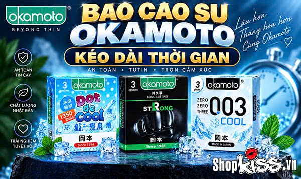 Review bao cao su okamoto kéo dài thời gian có tốt không? 7 Bao cao su Okamoto kéo dài thời gian