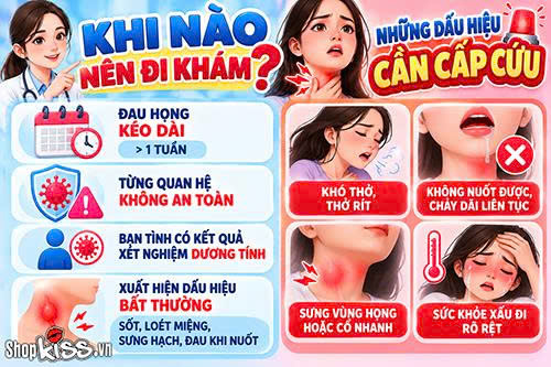 Nguyên nhân đau họng sau quan hệ bằng miệng và cách xử lý 5 Đau họng sau quan hệ bằng miệng có sao không?